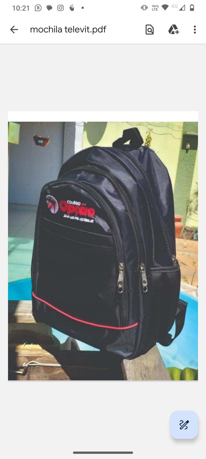 Mochila televit