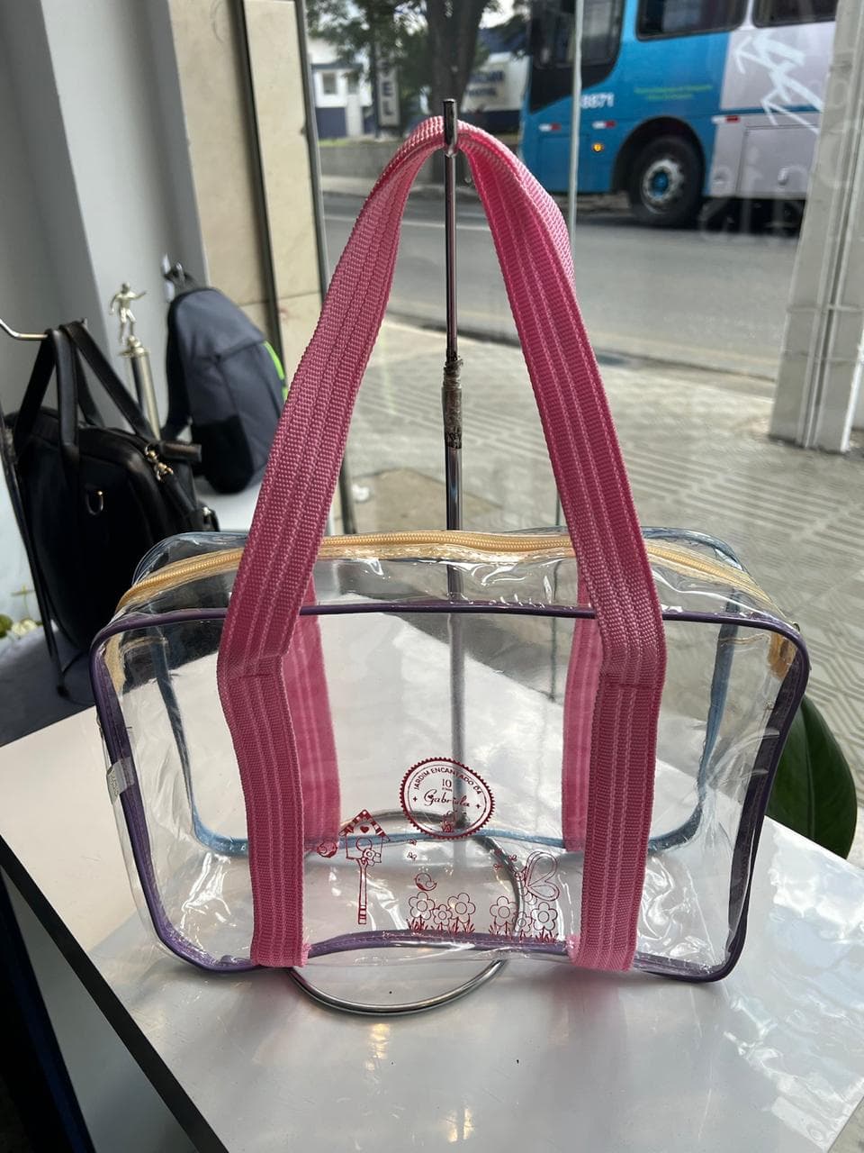 Bolsa transparente retangular